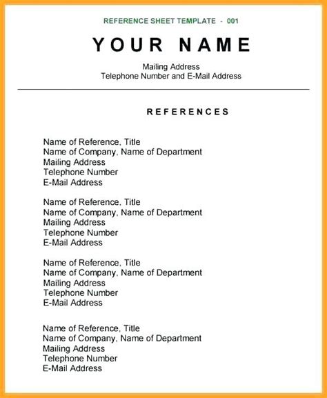 How To Type Up References For A Job Interview Coverletterpedia