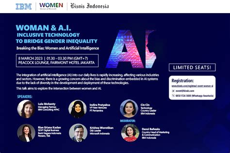 Woman And Ai Inclusive Technology To Bridge Gender Inequality Breaking