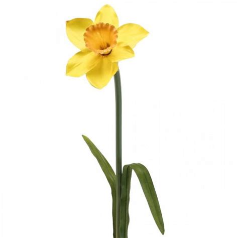Uk Artificial Daffodil Silk Flower Yellow Daffodil 59cm