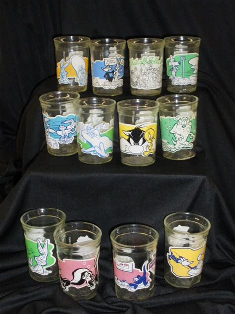 Another Collection Of Welch S Looney Tune Jelly Jar Glasses Jelly Jars Jar Glasses
