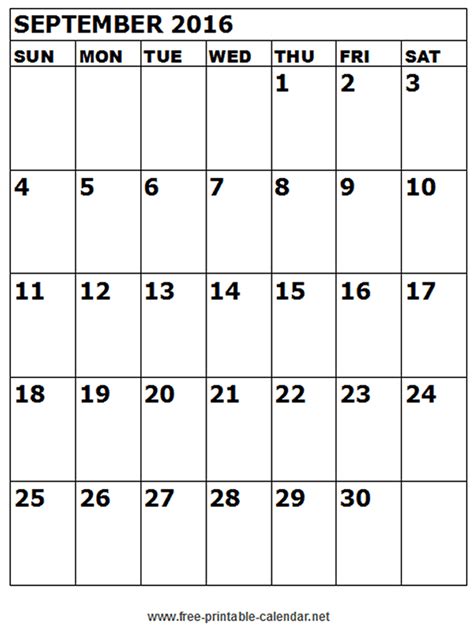 Free Large Printable Calendar
