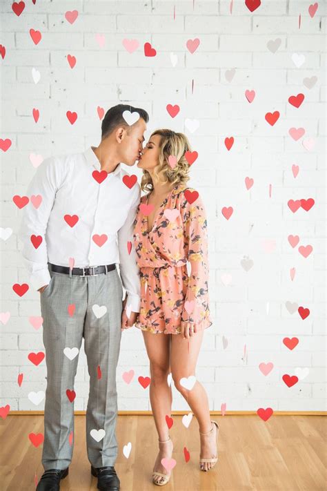 Romantic Valentines Day Inspired Engagement Session Valentine