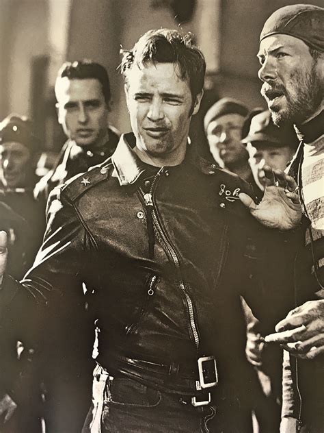 Marlon Brando On The Set Of „the Wild One“ 1953 Hollywood Actor