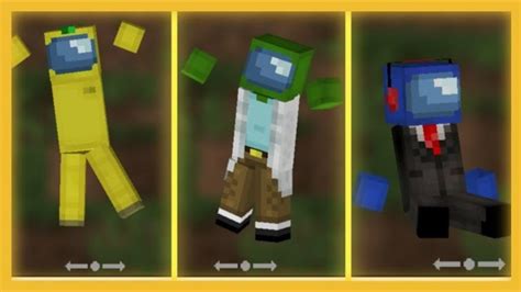 Among Us Skin Pack For Minecraft Pe Youtube
