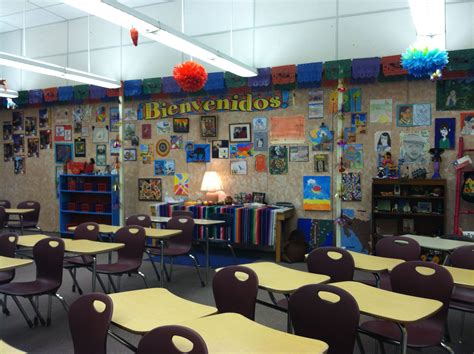 Pin By Rebecca Loftus On School Spanish Classroom Spanish Classroom Decor Middle School