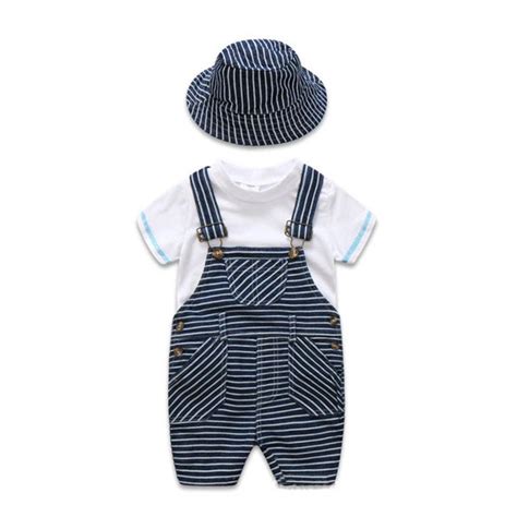 2021 Newborn Baby Summer Boy Clothes Infant Outfits Kids Clothes White