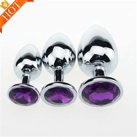 Colorful 1pcs Or 3pcs 1set Stainless Steel Metal Anal Plug Booty Beads