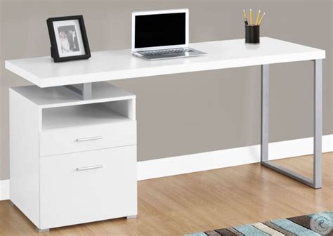 White 60 Computer Desk From Monarch Coleman Furniture