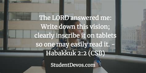 Daily Bible Verse And Devotion Habakkuk 22 The Z