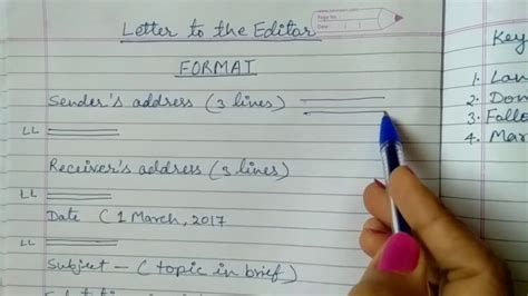 letter   editor  class   cbse part