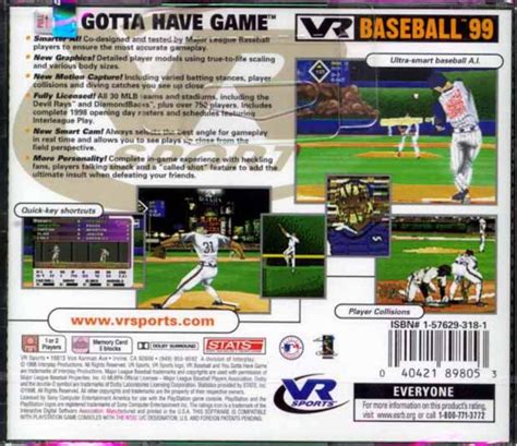 Vr Baseball 99 Details Launchbox Games Database