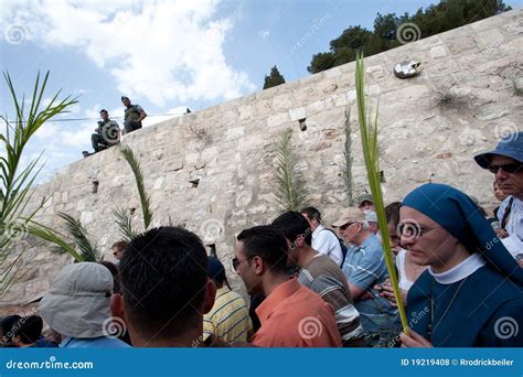 Palm Sunday Procession In Jerusalem Editorial Stock Photo Image Of