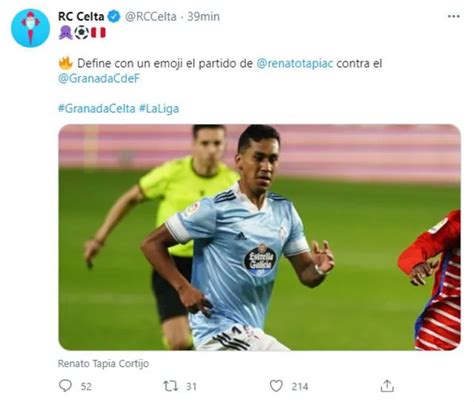 Renato Tapia Es El Jugador Más Utilizado Por El Celta En Laliga Deportes La República