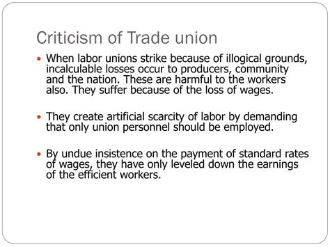 Ppt Trade Unions Powerpoint Presentation Free Download Id6920368