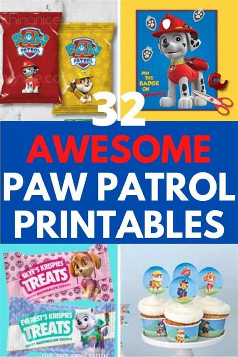 Paw Patrol Party Printables Party With Unicorns