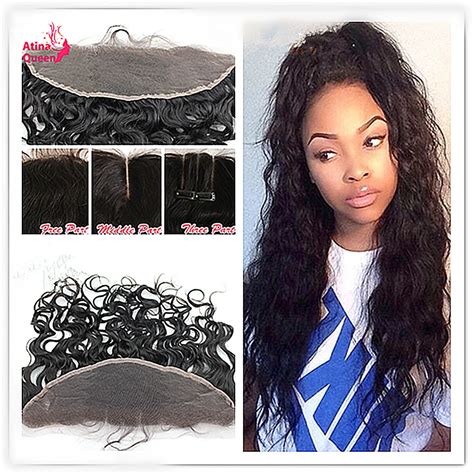 Brazilian Virgin Hair Wet And Wavy Lace Frontal Closure 7a 13x4 Ear To