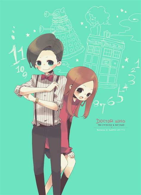The Eleventh Doctor And Amy Pond Anime Style Doctor Who Doctor Who