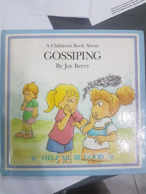 Joy Berry Book Gossiping Hobbies And Toys Books And Magazines Children