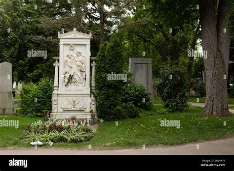 Grave Of The Austrian Composer Franz Schubert In The Central Cemetery