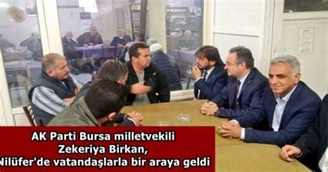 AK Parti Bursa milletvekili Zekeriya Birkan Nilüfer de vatandaşlarla