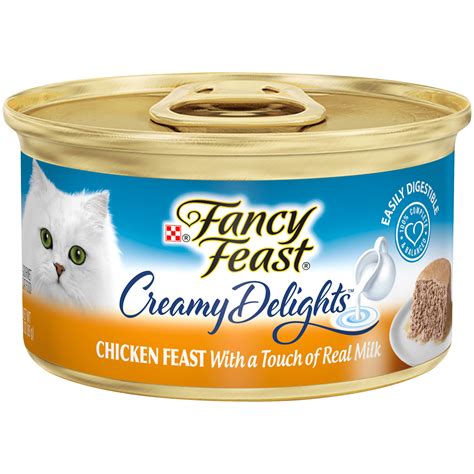 Fancy Feast Pate Wet Cat Food Creamy Delights Chicken Feast With A