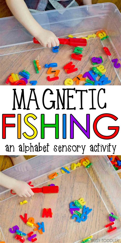 Magnetic Alphabet Fishing - Busy Toddler | Easy toddler activities, Toddler activities, Busy toddler