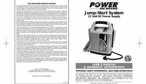 vector 800a jump starter manual