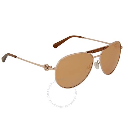 michael kors zanzibar pilot sunglasses rose gold flash 0mk5001 1003r1 58 725125941730