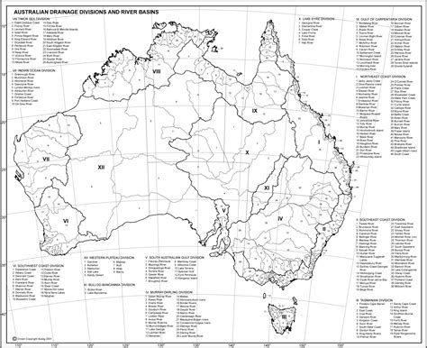 Australian Drainage Divisions And River Basin Boundaries About Water