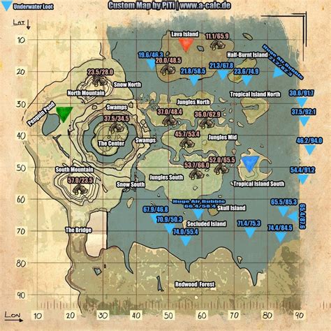 Ark The Center Custom Legend Map By A Calcde New Update Ark