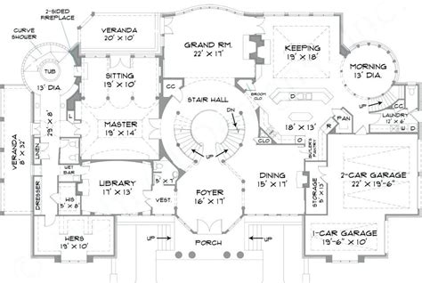 √ Mansion Blueprints For A House Alumn Photograph