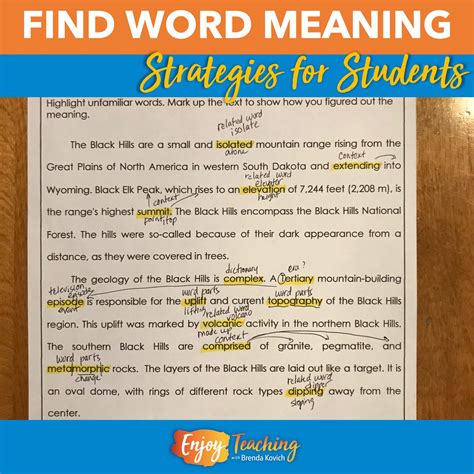 4 Ways To Teach Word Meaning With Vocabulary Strategies