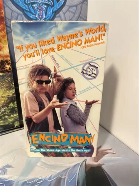 ENCINO MAN VHS Pauly Shore Brendan Fraser Sean Astin