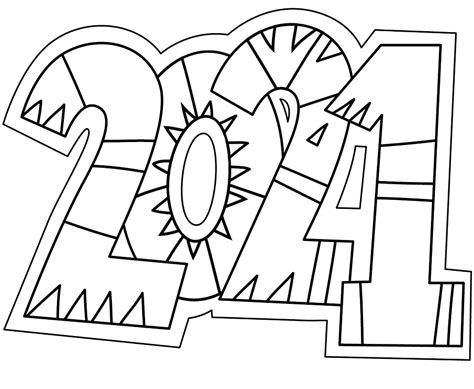 Happy New Year 2021 1 Coloring Page Free Printable Coloring Pages For