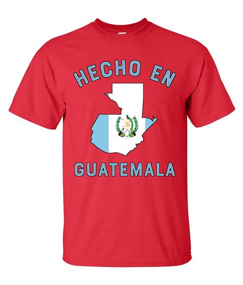 Camisa Hecho In Guatemala Camiseta Etsy