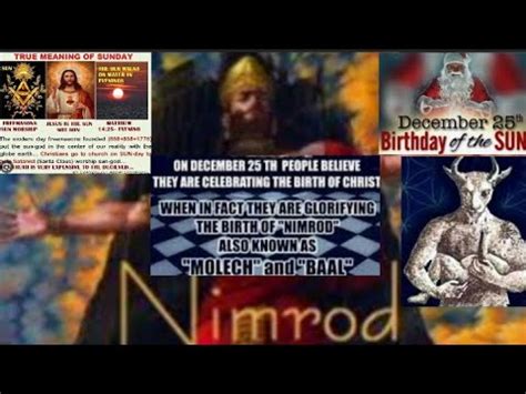 Nimrod The Sun God Who Was Born December Pass Away On A Sunday