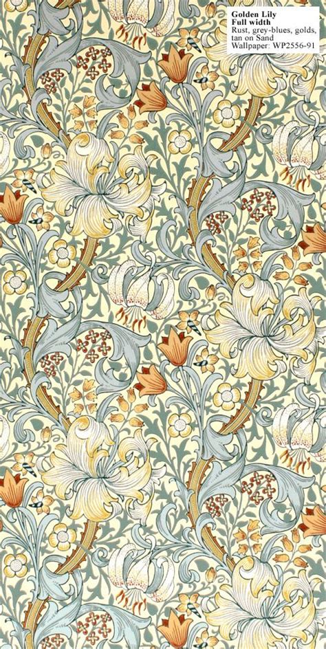 Again A Great Combination Of Blue And Yellow William Morris Fabric