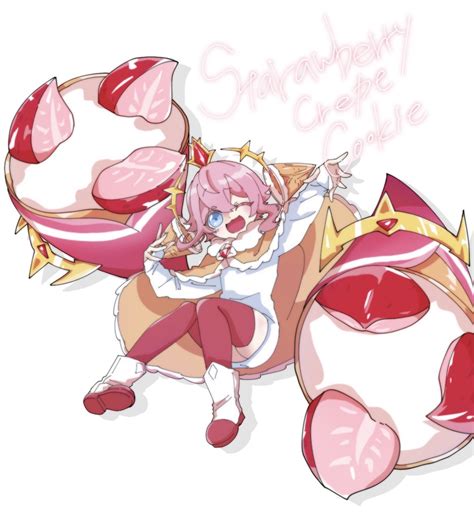 Strawberry Crepe Cookie Cookie Run Kingdom Image By Gomutaro