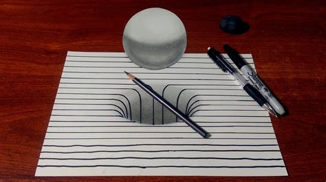 In the case of hand drawings, you should try to make. 3d Hole Drawing at GetDrawings | Free download