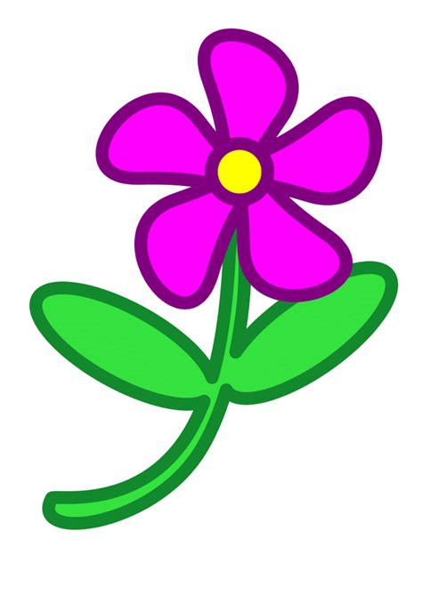 Purple Flower Clip Art Clipart Best