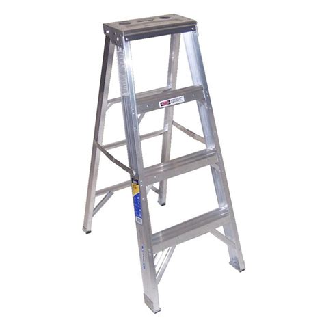 Werner 400 4 Ft Aluminum Type 1aa 375 Lbs Capacity Step Ladder In