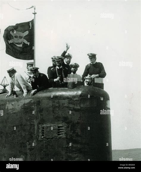 The Conning Tower Of Hms Conqueror With The Captain And Crew Members