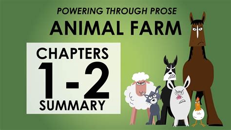 Animal Farm Summary Of Chapters 1 And 2 Powering Through Prose Youtube