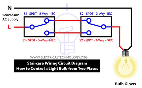 How To Control One Lamp From Two Or Three Different Places