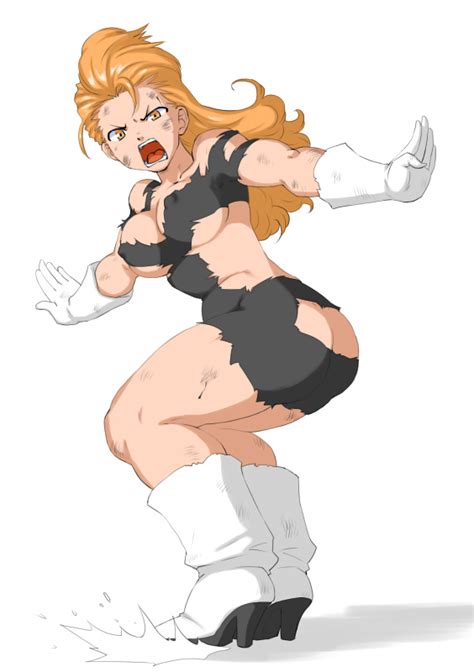 Rule 34 Blonde Hair Dragon Ball Dragon Ball Z Muscle Pose Recoome Rule 63 Straight Hair Torn