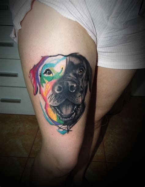 Watercolor Dog Tattoo Watercolor Dog Watercolor Tattoo Dog Tattoo