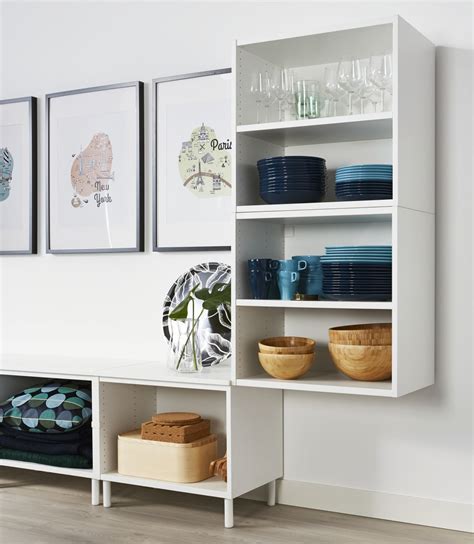 Use Open Shelves For Your Glassware And Dinnerware Make Them Visible