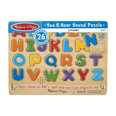 Melissa And Doug Alphabet Sound Puzzle 26 Pieces