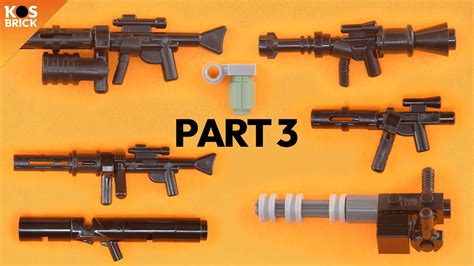 Lego Weapons And Guns Part 3 Tutorial Youtube
