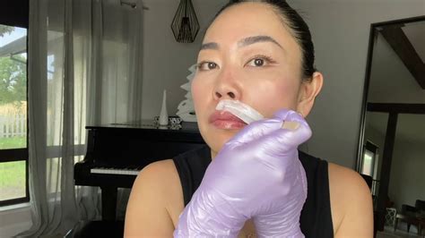 How To Wax Lip And Chin At Home With Hard Wax Youtube